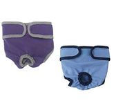 KUTKUT Combo of 2 Reusable Pet Cotton Physiological Pants, Washable Sanitary Pet Diaper| Adjustable Menstruation Underwear for Female Dogs in Heat Period - kutkutstyle